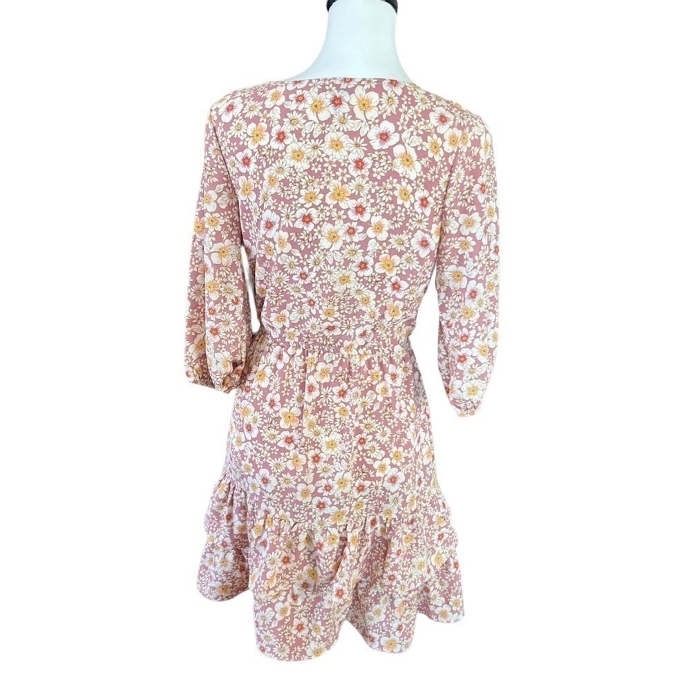 Love… Addy Ditsy Floral Tiered Mini Dress NWOT SZ XS - Picture 3 of 6